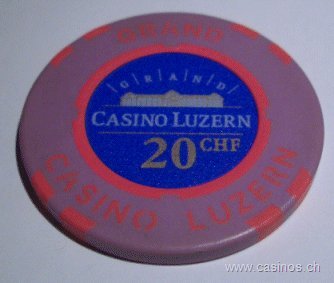 Zwanzig Franken Casino Luzern Chip